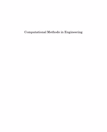 خرید و دانلود نسخه کامل کتاب Computational Methods in Engineering