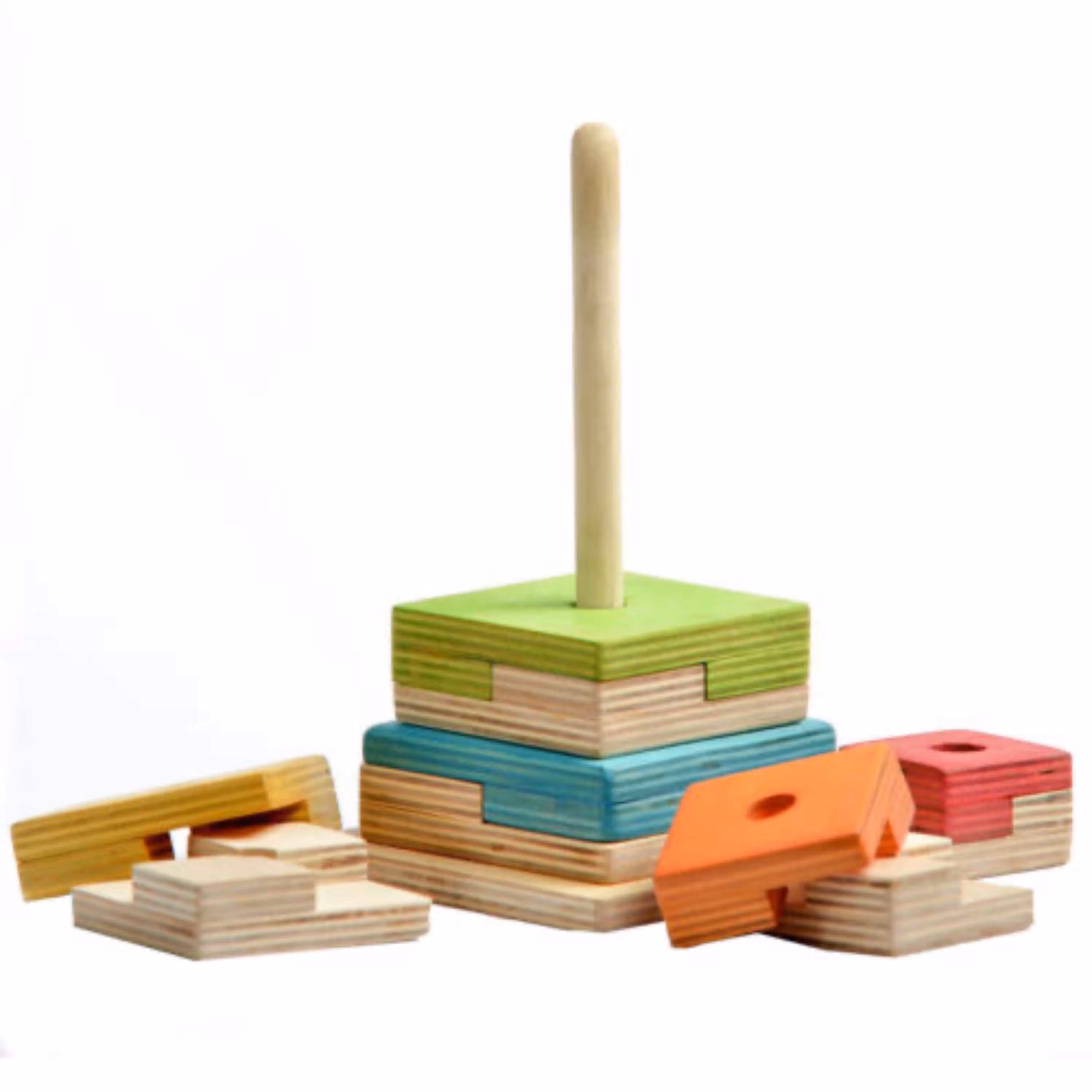 اسباب بازی برج هوش چوبی