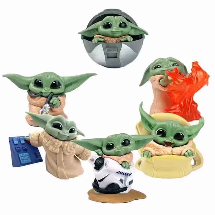 ست مینی فیگور 6 عددی بیبی یودا Baby Yoda