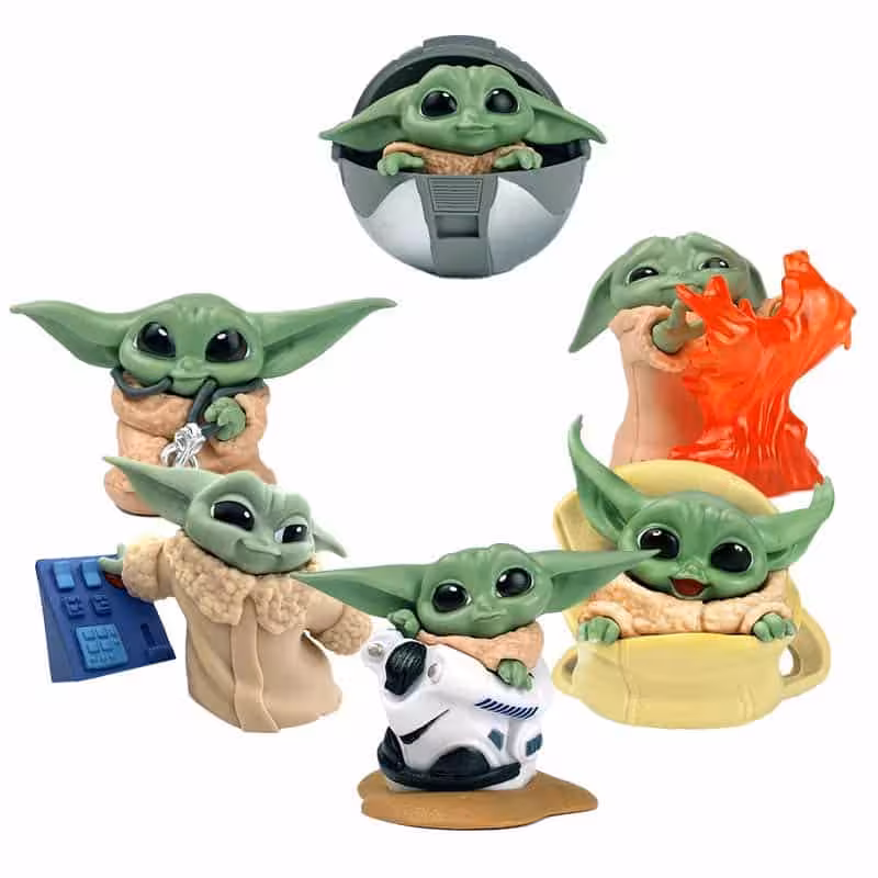 ست مینی فیگور 6 عددی بیبی یودا Baby Yoda