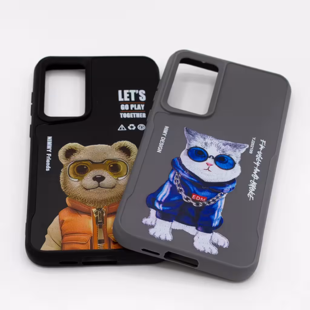 قاب سیلیکونی ژله ای طرحدار A55