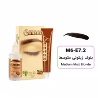 رنگ ابرو سانتکس Suntex شماره M6-E7.2 رنگ بلوند زیتونی متوسط