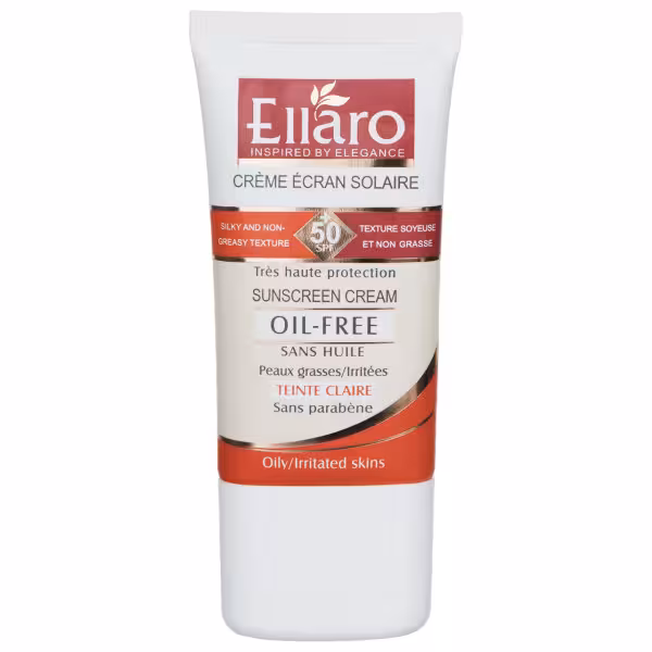 کرم ضد آفتاب فاقد چربي با SPF 50 رنگی الارو