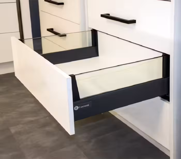 ریل بدنه دار دبل باکس بلند با دیزاین ساید شیشه عمق 50 فانتونی کد B015