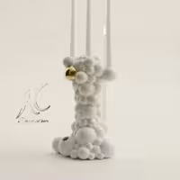 جا شمعی مدرن پف دار