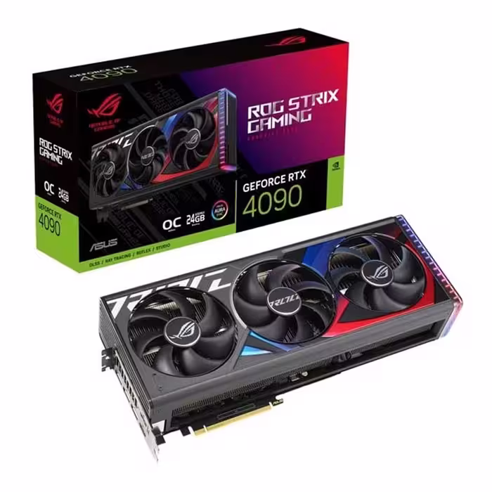 کارت گرافیک ایسوس مدل ASUS ROG Strix GeForce RTX 4090 OC Edition با حافظه 24 گیگابایت GDDR6X