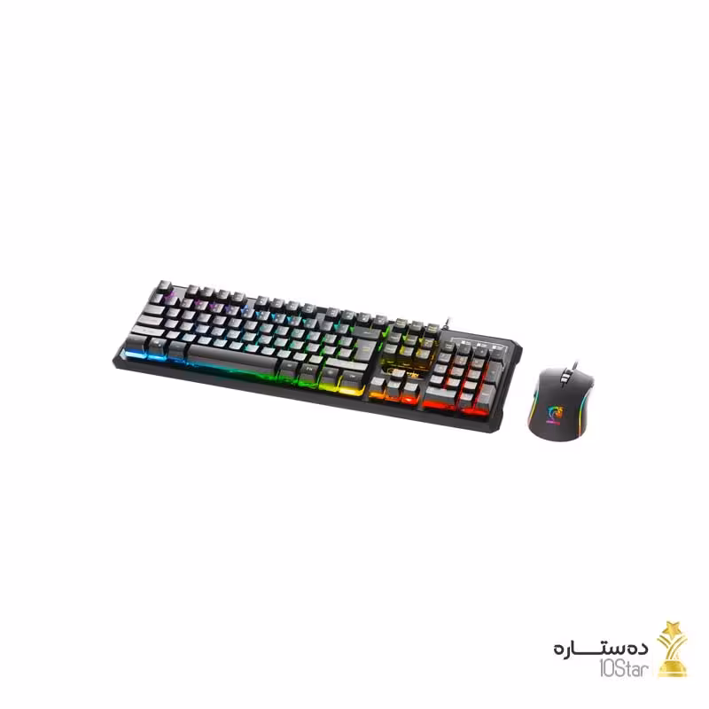 کیبورد و ماوس مخصوص بازی گرین مدل GKM605 RGB