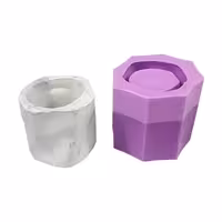 قالب سیلیکونی گلدان دفرمه ارتفاع 8 قطر 9 سانت