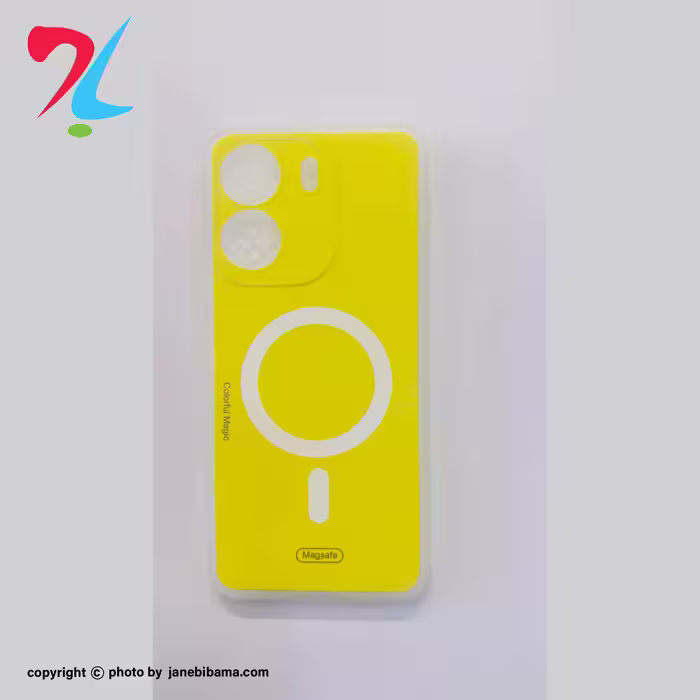 کاور مدل مگ سیف مات مناسب برای موبایل شیائومیredmi13c -زرد