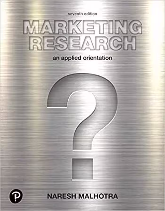 خرید و دانلود نسخه کامل کتاب Marketing Research: An Applied Orientation (7th Edition) - Image pdf with ocr