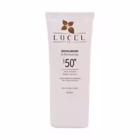 کرم ضد آفتاب SPF50 لوسل مناسب انواع پوست 50 میل  LUCEL