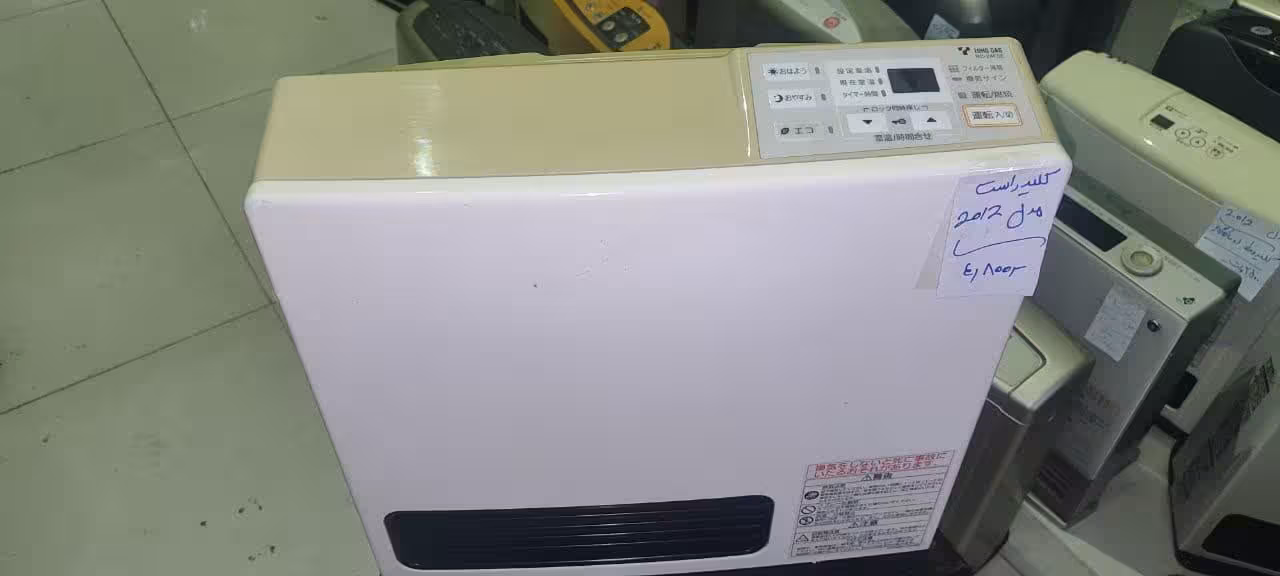 بخاری زاپنی گازی کلید راست مدل 2012  دست دوم  2500 watt