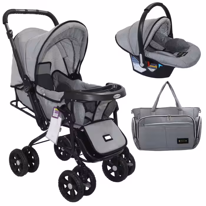 ست کالسکه و کریر  کودک مدل ورسا به همراه ساک لوازم کودک