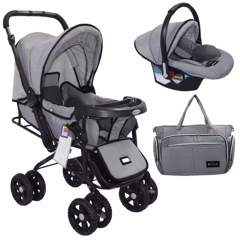 ست کالسکه و کریر  کودک مدل ورسا به همراه ساک لوازم کودک