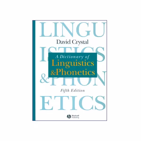 A Dictionary Of Linguistics And Phonetics Fifth Edition