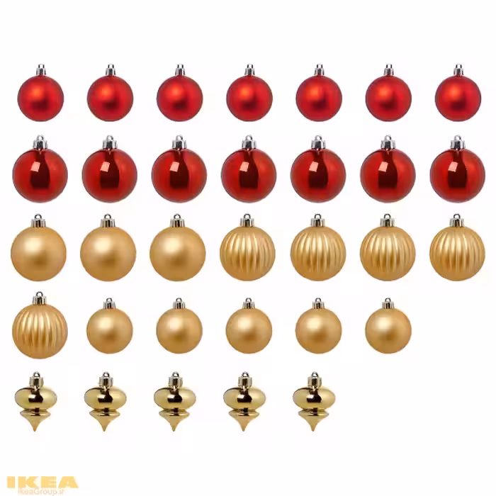گوی تزئیین درخت کریسمس مدل VINTERFINT | برند ایکیا | ارسال 15 الی 20 روز کاری