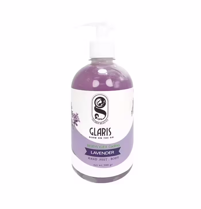 ژل آبرسان گلاریس GLARIS رایحه LAVENDER حجم 500 گرم