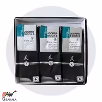 جوراب جعبه دار مشکی 12 عددی