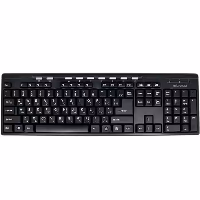 کیبورد با سیم میکرولب مدل kb-6105