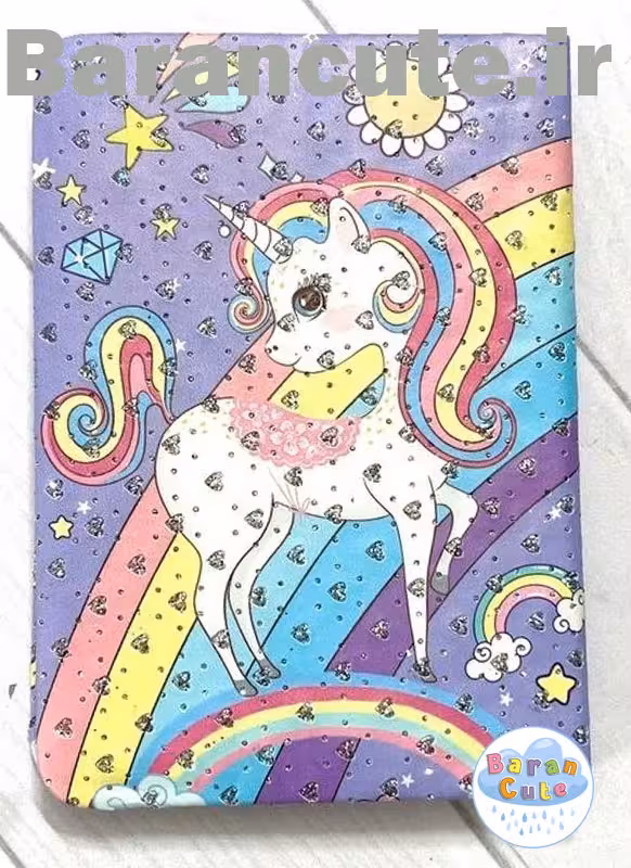 دفترچه یونیکورن پولک دار 3