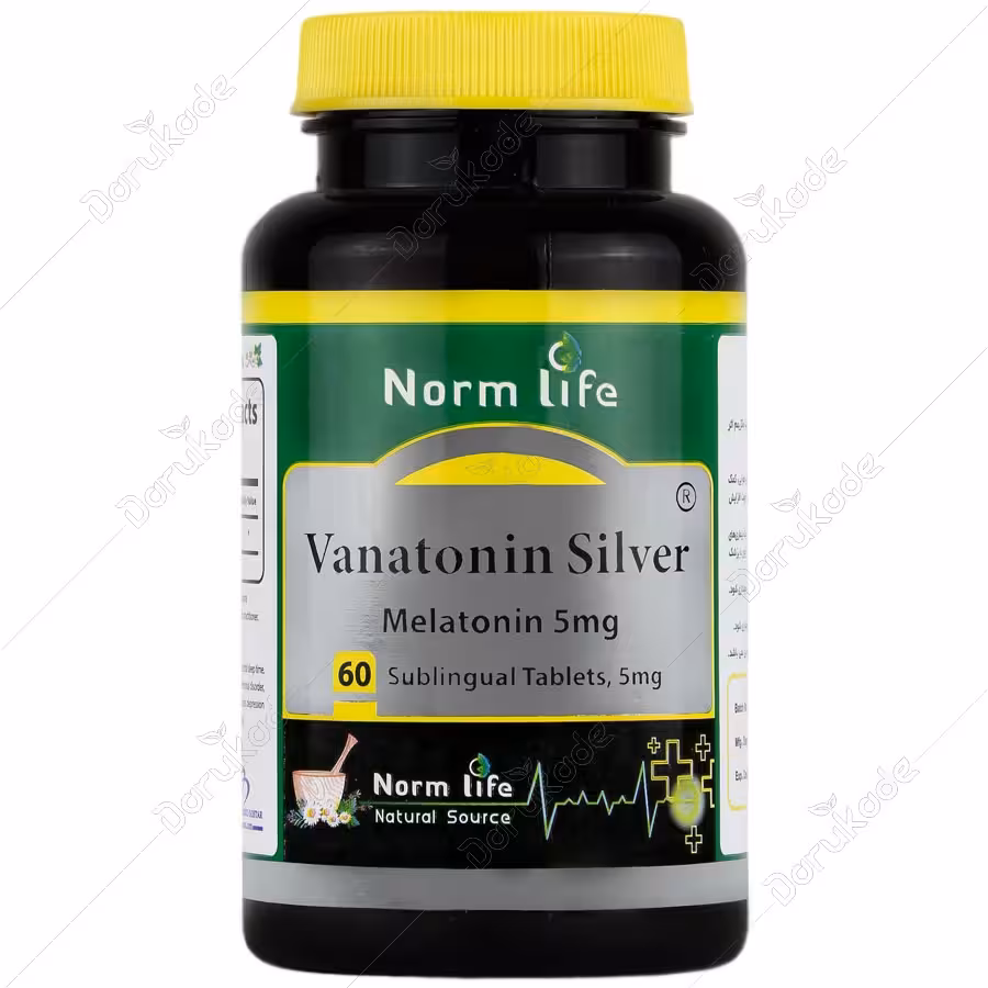 قرص زیر زبانی واناتونین سیلور 5 میلی گرم نورم لایف 60 عدد