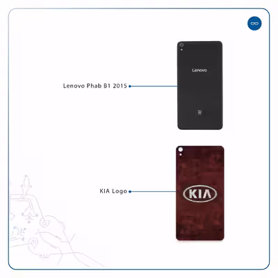 برچسب پوششی ماهوت مدل KIA-Logo مناسب برای تبلت لنوو Phab B1 2015