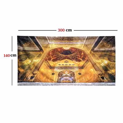 پرچم مدل محرم امام حسین طرح حرم حضرت عباس 0118