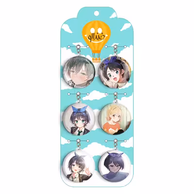 جاکلیدی خندالو مدل انیمه کانوجواوکاری Kanojo Okarishimasu کد 1018A مجموعه 6 عددی