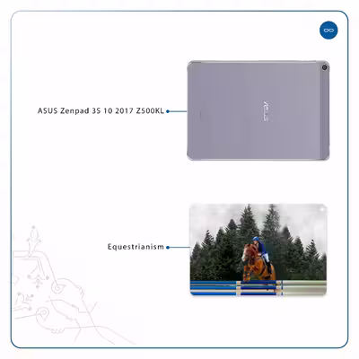 برچسب پوششی ماهوت مدل Equestrianism مناسب برای تبلت ایسوس Zenpad 3S 10 2017 Z500KL