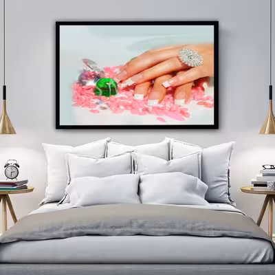 تابلو بکلیت طرح کاشت ناخن مدل B-s310