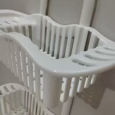 قفسه حمام مدل غزال طرح شقایق کد GH 76