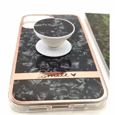 کاور لاین کینگ مدل کریستال یخی مناسب برای گوشی موبایل اپل IPhone 11  به همراه پایه نگهدارنده