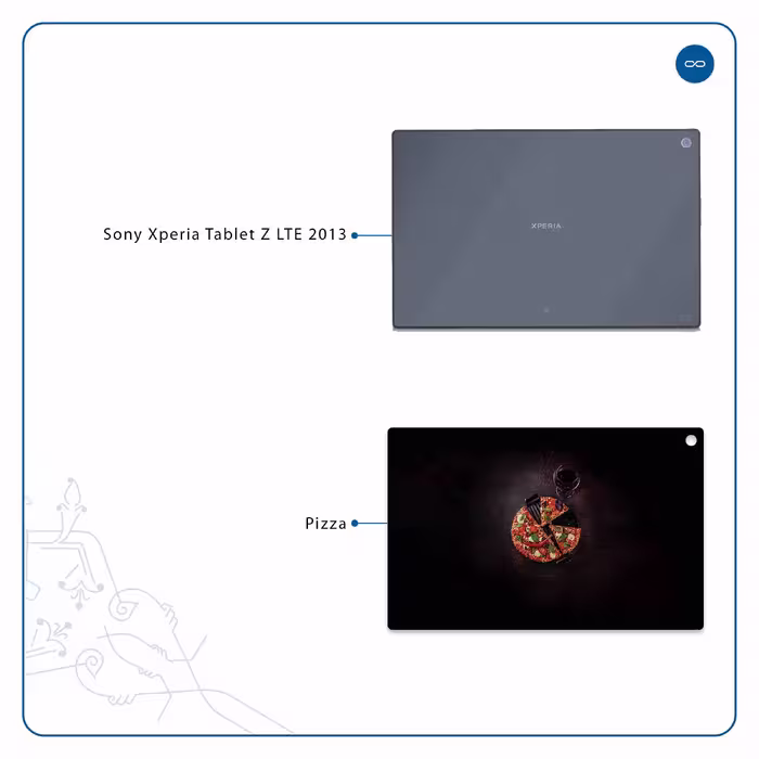 برچسب پوششی ماهوت مدل Pizza مناسب برای تبلت سونی Xperia Tablet Z LTE 2013