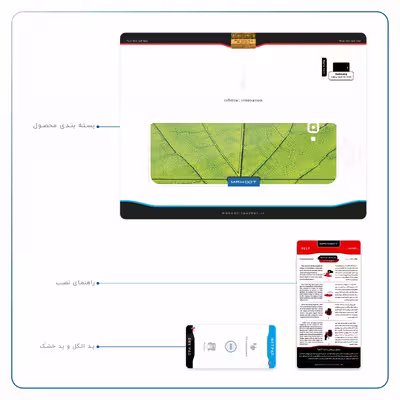 برچسب پوششی ماهوت مدل Leaf-Texture مناسب برای تبلت سامسونگ Galaxy Tab A 10.1 2016 T580