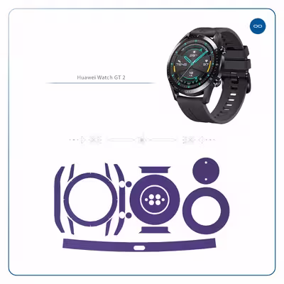 برچسب ماهوت طرح Matte-BlueBerry مناسب برای ساعت هوشمند هوآوی Watch GT2