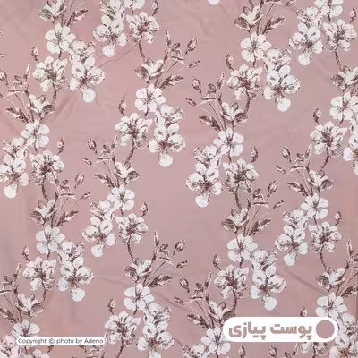 ملحفه آدنو مدل زنبق کد IR121 یک نفره سایز 90x200 سانتی متر