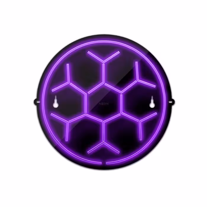 چراغ دیواری نئون دیزاین مدل Soccer-Ball-BL_PR