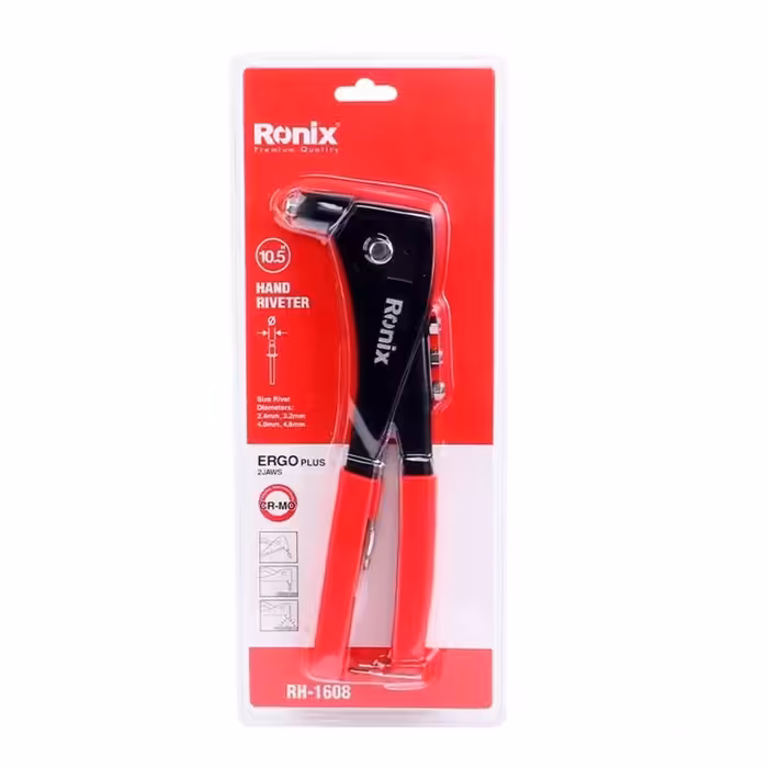 انبر پرچ رونیکس مدل RXH-1608 سایز 10/5 اینچ