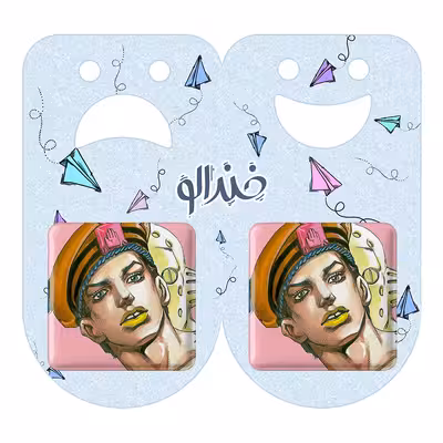 پیکسل خندالو مدل هیگاشکاتا جوسکه انیمه جوجو کد 11510 به همراه مگنت