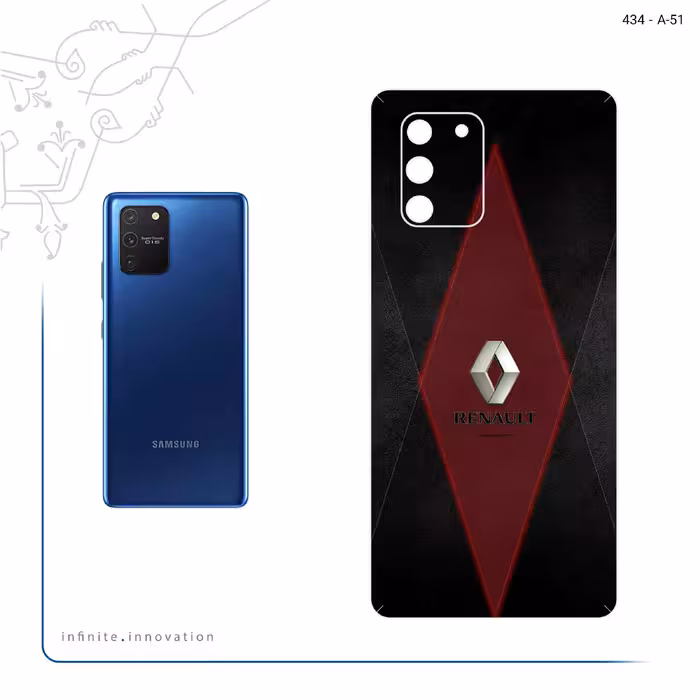 برچسب پوششی ماهوت مدل Renault مناسب برای گوشی موبایل سامسونگ Galaxy S10 Lite