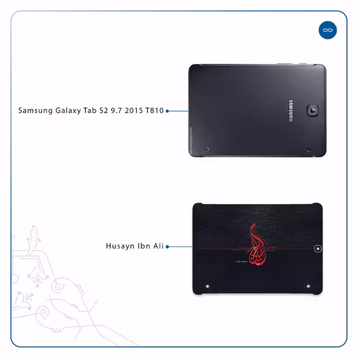 برچسب پوششی ماهوت مدل Husayn-Ibn-Ali مناسب برای تبلت سامسونگ Galaxy Tab S2 9.7 2015 T810
