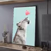 تابلو مدل دکوراتیو شیر funny lion کد G5-11