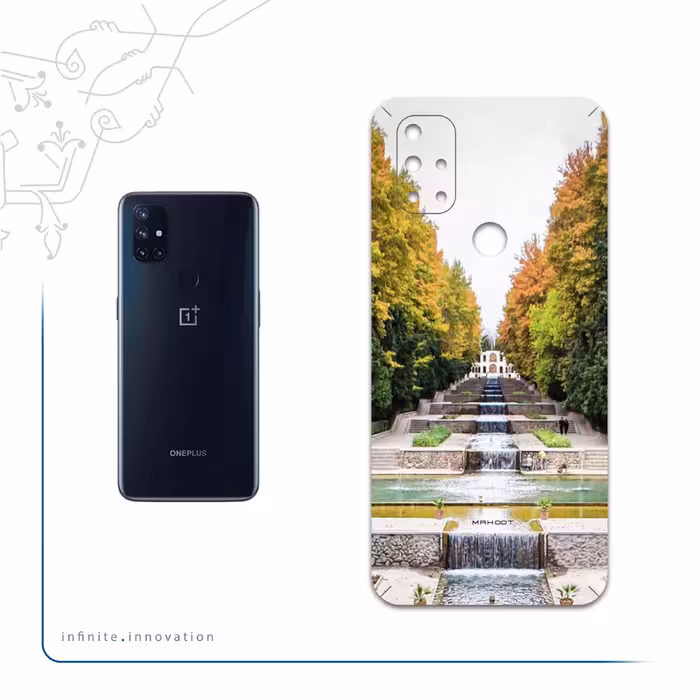 برچسب پوششی ماهوت مدل SHAHZADEH-Garden مناسب برای گوشی موبایل وان پلاس Nord N10 5G