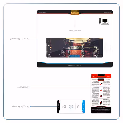 برچسب پوششی ماهوت مدل Drum Kit مناسب برای تبلت اپل iPad Air 2 2014 A1566