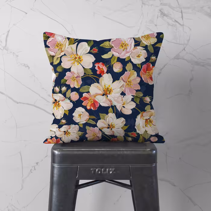 کاور کوسن مدل گل دورو طرح دار کد 1400180