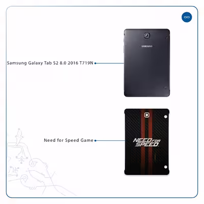 برچسب پوششی ماهوت مدل Need-for-Speed-Game مناسب برای تبلت سامسونگ Galaxy Tab S2 8.0 2016 T719N