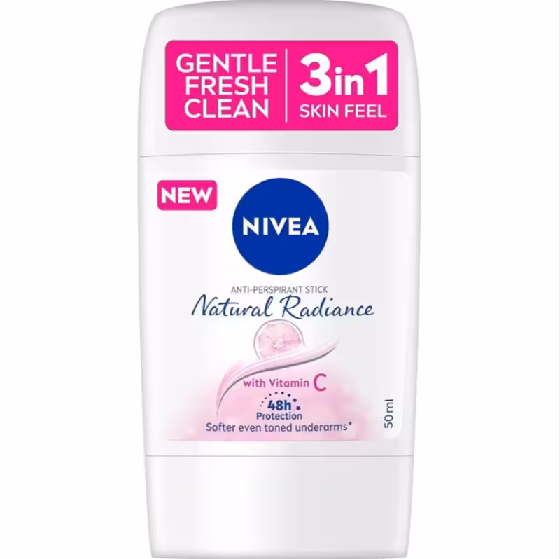 استیک ضدتعریق و روشن کننده نیوا Nivea Natural Radiance حجم 50 میلی لیتر