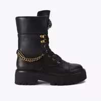 قیمت و خرید کفش چرم نیم بوت زنانه مشکی کرت گایگر مدل kensington combat boot اورجینال