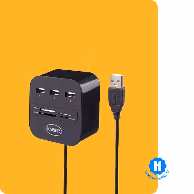 هاب USB و رم ریدر کایزر مدل KH-14