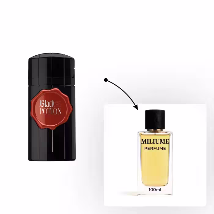 اسانس عطر Paco Rabanne Black XS Potion برند RenneTouch - کد 1405 - پاکو رابان بلک ایکس اس پوشن 100ML - میلیوم پرفیوم